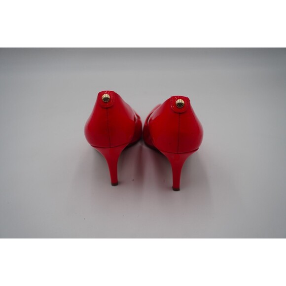 Michael Kors Flex Patent Glossy Leather Coral High Heels Pump Size 8.5M - Picture 6 of 11